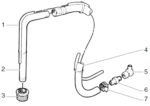 EP2400 Optional Suction Set Assembly Parts